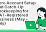 do qbo and xero setup, catch up, and clean up
